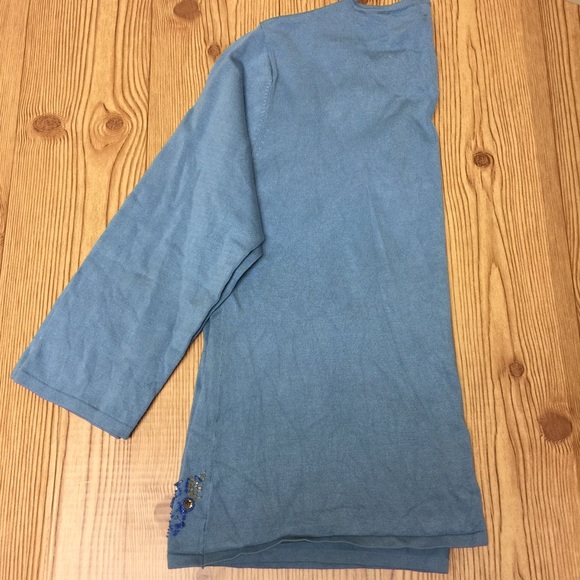 Beautiful Rhinestone & Beaded Vintage Sweater - Picture 3 of 7